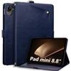 Generico DayQiQiPu Custodia per Xiaomi Redmi K Pad 2 (8,8 Pollici) Copertura Protettiva in Pelle PU Cover Folio Portafoglio Custodia Antiurto dissipatrice con Auto Wake/Sleep, Blu
