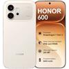 HONOR 600 Smartphone 5G, 8+512 GB, 6,57, 6400 mAh, 200 MP, Bianco dorato.