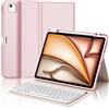 JADEMALL Custodia Tastiera per iPad Air 13 Pollici M4/M3/M2 2026/2025/2024 | Italiano QWERTY Tastiera Magnetica Staccabile Bluetooth con Supporto Pencil per iPad Air 13 M4/M3/M2 2026/2025/2024, Rosa