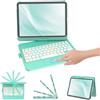 FUWANG Custodia per iPad A16 11 (A16)/10 Gen con tastiera, trackpad a 360° | Per iPad 10,9 2025/2022, tastiera Bluetooth, trackpad, illuminazione a 7 colori