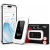 Generic Router 5G portatile WiFi 6 con slot SIM Mode, Router mobile, 2100 mAh, 300Mbps, plug & play ideale da viaggio e telelavoro, fino a 12 Dispositivi per Viaggi