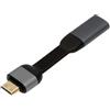 cablecc Cavo adattatore piatto USB-C tipo C femmina a mini HDMI maschio 4K 60hz HDTV cavo adattatore 1080p per laptop tablet telefono 88 mm connettore incluso