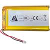 RmtcBal 1 batteria LiPo 103665, 3,7 V, 3000 mAh, ricaricabile, ai polimeri di litio, con circuito di protezione, per elettronica fai da te, GPS, altoparlanti, Smart Home, modellismo