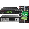 AXRED Premium technologies [Test molto buono, nota 1.0 *] AXRED Space X1 + telecomando per anziani, ricevitore satellitare HD con funzione di registrazione, Full HDTV, ricevitore satellitare digitale per parabola satellitare