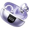 Wcybym Auricolari Open Ear Senza Fili Cuffie Wireless per Running e Allenamento | Auricolari Ear Clip Per Allenamento Fitness Esercizio Meditazione Yoga Viaggio Trekking Ciclismo Pendolarismo