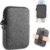 ZORSOME Custodia per iPhone Duo antiurto in neoprene con moschettone | Custodia antiurto con cerniera per telefono cellulare con passante per cintura, clip, cordino da collo per Samsung Z Fold 8