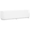 vidaXL Supporto TV 140 x 34.5 x 40 cm Bianco Lucido