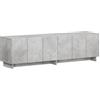 vidaXL Supporto TV 140 x 34.5 x 40 cm Grigio Cemento