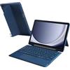 VOVIPO Custodia per tastiera compatibile con Samsung Galaxy Tab A11+/A11 Plus con trackpad, cover magnetica staccabile con portapenne, per Galaxy Tab A11+/A11 Plus/A9+/A9 Plus, blu navy