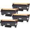 Tinnee 4X TN2420 TN 2420 HL-L2350DW Toner Compatibile con Brother TN2420 TN2410 TN 2410 Toner per MFC L2710DW MFC-L2710DN HL-L2350DW DCP-L2530DW HL-L2375DW MFC-L2750DW HL-L2310D MFC-L2730DW HL-L2370DN
