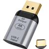 witpine Adattatore 4K 60Hz compatibile con porte USB-C e schermi HDMI, mini adattatore video compatto con modalità specchio ed estensione, finitura grigio argento e connettore oro