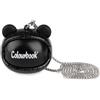 Colourbook Glitter Animaletti Auricolari Wireless TWS, Custodia Mini 4,5x5x4 cm con Anello di Aggancio, Connessione Bluetooth, USB-C, per Bambini e Ragazze (Black)