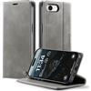 owlhold Cover per iPhone 17E/16E Custodia iPhone 17E/16E Premium Pelle PU Portafoglio Flip Libro [Antiurto] [Blocco RFID] [Cavalletto] [Carta Fessura] Custodia per iPhone 17E/16E - Grigio