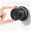Ewa A177 Mini Altoparlante Bluetooth da Doccia Magnetico, Nero | Suono chiaro e bilanciato, IP65, supporto magnetico, manopola rotante, per doccia, cucina, palestra, viaggio e auto