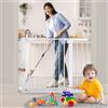 COMOMY Barriera extra large per bambini da 74,9 a 102,9 cm, chiusura automatica per casa, porte, scale, montaggio a pressione, barriera di sicurezza per animali domestici, include 4