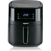 alpina Friggitrice ad Aria 6L - Friggitrice ad aria 6L - Air Fryer per 4 a 6 Persone - Airfryer con Temperatura Regolabile da 80°C a 200°C - Timer fino a 60 Minuti - Nero