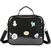 Freiesoldaten Ita Bag, zaino 3 in 1 Ita con finestra trasparente per spille, borsa per spille Kawaii per cosplay, scuola e uso quotidiano, Nero , One Size, Casual