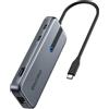 GIISSMO Hub USB C 4K@60Hz, 100W PD, Ethernet RJ45, 10Gbps USB-C/A 3.2Gen 2, lettore di schede MicroSD e SD, 2 USB 3.0, hub USB C 9 in 1, compatibile con MacBook M1 M2, HP Dell Lenovo Laptop