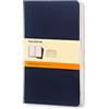 Moleskine Cahier ruled large, navy, 3 Pezzi