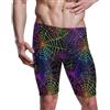 Yoogain Costumi da bagno da uomo Jammers al ginocchio | costume da bagno da uomo jammers al ginocchio per surf, immersioni, boarting ragnatela colorato