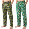 Get Trend Dr Seuss Grinch Pigiama Pantaloni Uomo Cotone S-3XL, Set 2 Pezzi | Pantalone Uomo Casual, Pantaloni Donna con Tasche, 100% Cotone, Caldo, Morbido e Leggero, Idee Regalo per Lui e Lei