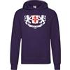 Settantallora Felpa con Cappuccio Uomo Donna Fiorentina 1926 | Grafica Fiorentina 1926 con Giglio Rosso e Leoni, 80% Cotone e 20% Poliestere, Regular Fit, Stampa Frontale