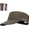 AYPOW Cappello Militare Leggeri Pieghevoli Asciugatura Rapida, Cappelli da Esercito Classico Vintage Tesa Piatta Uomo Donna, Cappellino Regolabile Traspiranti Morbidi Berretto con Visiera Baseball Cap