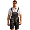 Générique Tuta bavarese uomo pantaloni tradizionali Oktoberfest con ricami costume Oktoberfest vestito bavarese uomo per festa popolare festa della birra carnevale