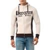 BOXEUR DES RUES Felpa da Uomo con Zip e Cappuccio Warm Blank | Logo Fronte e Retro, Dettagli in Costina, Pro Fighter, Vestibilità Sportiva, Uomo