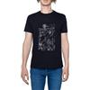 Hopestly Steins Gate Geometric Figures Maglietta da Uomo a Maniche Corte Casual Leggera Girocollo Nero Men's Tshirt Black Crew Neck