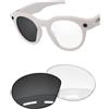 Forobb Lenti di ricambio polarizzate da 1,6 mm, compatibili con occhiali intelligenti Oakley Meta HSTN OW8002 da 51 mm