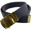 WAUNEE Cintura in tela con fibbia in ottone, militare, golf, fino a 139,7 cm di circonferenza della vita