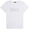 FREDDY T-Shirt Donna in Jersey Leggero con Grafica Floreale Logo Oro Chiaro