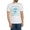 Timberland Uomo Maglietta con Logo Water Stack, White