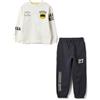 OVS KIDS Tuta blu e bianca in puro cotone con stampa Batman