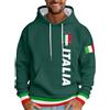 Generisch Felpa con cappuccio da uomo con stampa italiana e grafica con lettere, elegante felpa per il tempo libero, comoda da indossare tutti i giorni