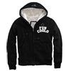 FUN COOLO Giacca Invernale con Cappuccio e Zip MH5 Nero Bianco S M L XL XXL