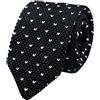Rosiika Cravatta da uomo in maglia sottile elegante formale design base vintage modello misto casual 6,1 cm cravatta