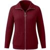 Generic Felpa Senza Cappuccio con Zip, Maniche Lunghe, in Maglia di Pile con Tasche | Felpe Donna Basic Particolari Bianche Zucchero Arcobaleno Corna Femminile Berserk Defender Maglieria Pipistrello Simpatici