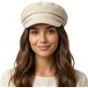 howkuhat Cappello da donna a tesa larga di alta qualità per newsboy cappello alla moda vintage ottagonale piatto berretto per inverno autunno