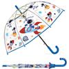 omedecal Ombrello Trasparente per Bambini, Apertura Automatica | Ombrello per Bambino e Bambina, 8 Stecche in Fibra di Vetro, Impugnatura Facile, Leggero & Antivento per Scuola e All'aperto
