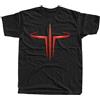 telado Quake 3 Logo V1,Computer Game, T-Shirt (Black)
