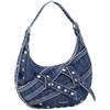Desigual borsa a tracolla Centella Centella Denim Shoulder Bag Denim Medium Wash blu