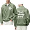 DeHolifer Felpa Personalizzato da Uomo, 1/4 Cerniera Maglione con Revers | Stampa Fai da Te Felpe con Foto o Testo, Casual Tops, Autunno Inverno Felpa, Eventi Sweatshirt, Taglie Grandi Abbigliamento