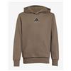 Adidas Felpa con cappuccio adidas Slogan Fleece marrone bambino - 164