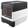 Generic Cassettiera per lettiera chiusa, coperchio rimovibile, per la casa del gabinetto, per gatti, casa da toilette, adatta per gatti di piccole e medie dimensioni, facile da trasportare, 49 x 37 x 35 cm