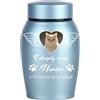 Novalith Urne Personalizzate in Acciaio per Cani e Gatti con Nome e Foto | Urna Funeraria in Acciaio al Titanio Personalizzata, Urna per Animali Domestici come Ricordo Commemorativo