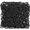 QWORK® Rete di Protezione per Balcone e Scale 1x1M, Nero - Barriera di Sicurezza Robusta per Animali Domestici per Ringhiere, Terrazze e Recinzioni - Maglia Anticaduta in Poliestere