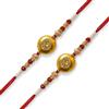 DEV SANKET Bhaiya - Set Rakhi Bhabhi con designer Roli Chawal, Raksha Bandhan, coppia Rakhi