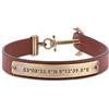 PAUL HEWITT Bracciale uomo Signum Coordinate - Bracciale uomo ancora (marrone) Bracciale uomo acciaio con ciondolo a forma di ancora (ottone)